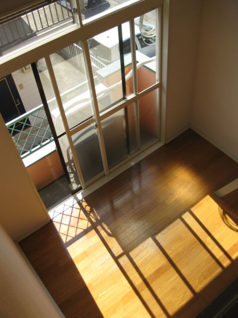 Living and room. A view from the loft.