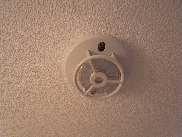 Security. Note to fire. Detector has arrived on the ceiling.