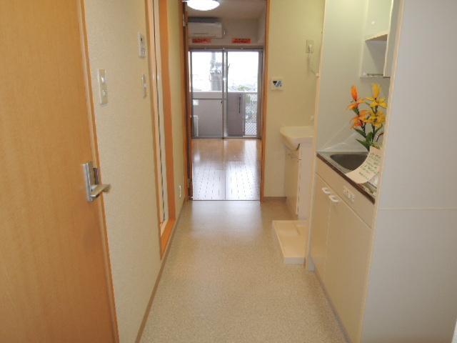 Other room space. There is a corridor from the entrance The room also available door