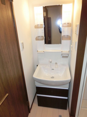 Washroom. Shampoo dresser also comes with