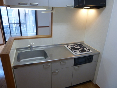 Kitchen. Two-burner stove with frills