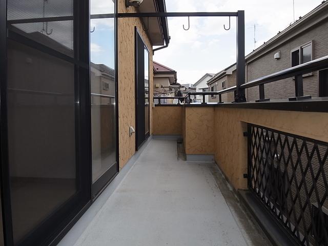Balcony. South balcony that spans two rooms