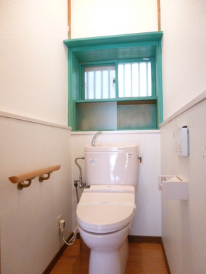 Toilet. Toilet with a window that can ventilation.