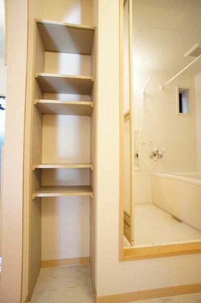 Washroom. It is perfect for towel storage