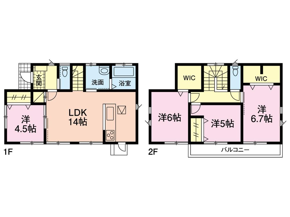 Other building plan example. Floor plan example 4LDK (parking lot one)