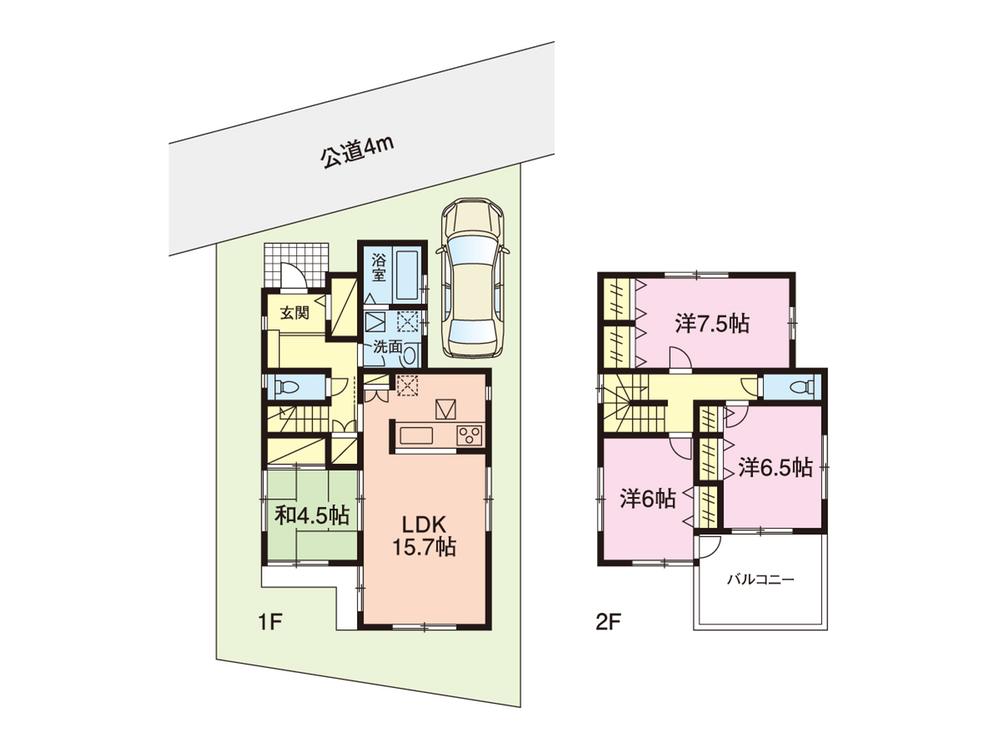 Floor plan. 42,800,000 yen, 4LDK, Land area 113.52 sq m , Building area 100.78 sq m floor plan