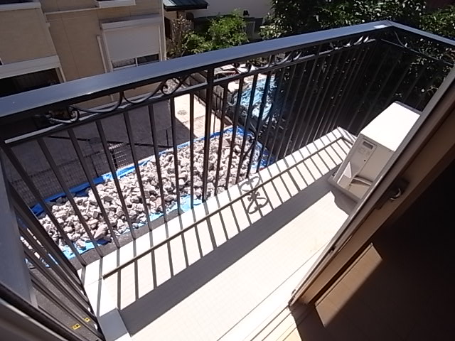 Balcony. Sunny balcony. 