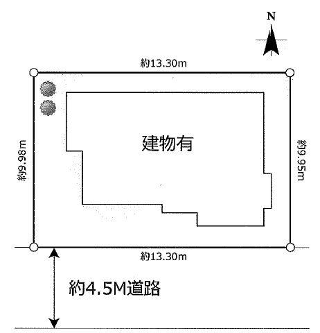 Compartment figure. Land price 16.8 million yen, Land area 132.24 sq m site area 40 square meters