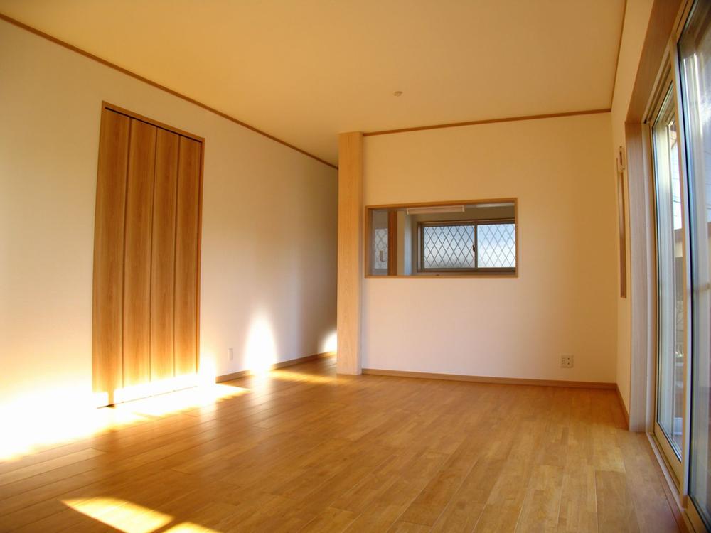 Living. Bright living room with large windows