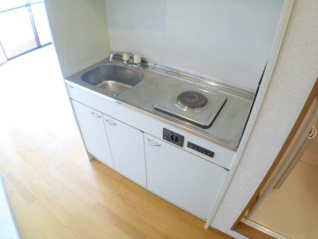 Kitchen. It comes with bite electric stove. 