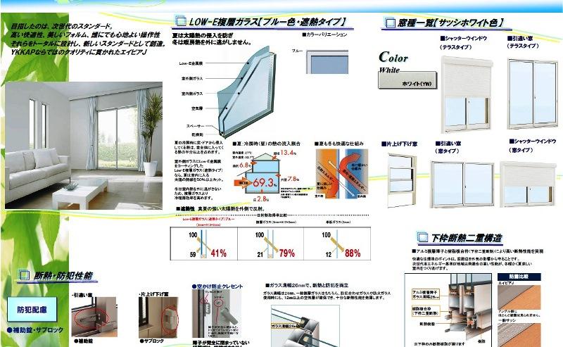 Other building plan example. Sash is standard equipped with a Low-E pair glass