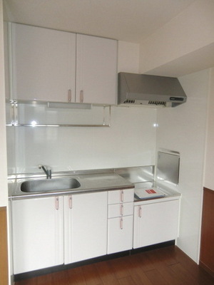 Kitchen. Two-burner gas stove installation Allowed