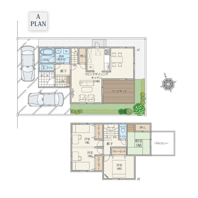 Floor plan. There is a supermarket Seiyu to 822m underground to Tsudanuma Parco, Fashion not only, Food can also be purchased.