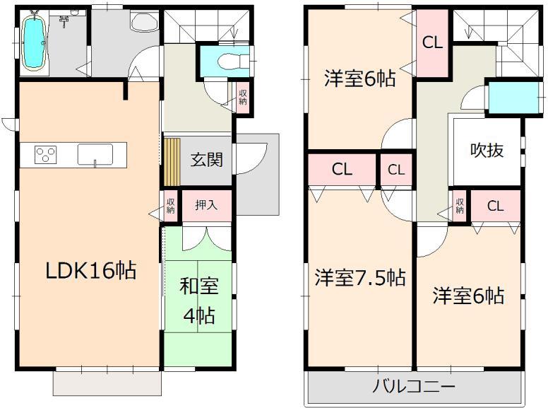 Floor plan. (11 Building), Price 41,030,000 yen, 4LDK, Land area 132.61 sq m , Building area 98.32 sq m