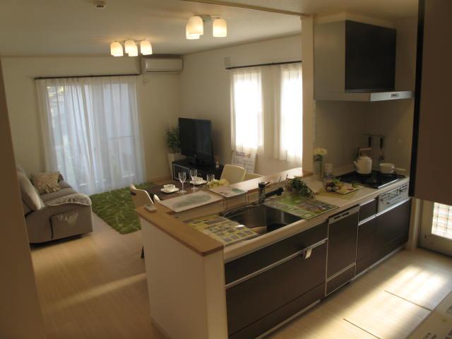 Kitchen. Open features kitchen living room overlooking.