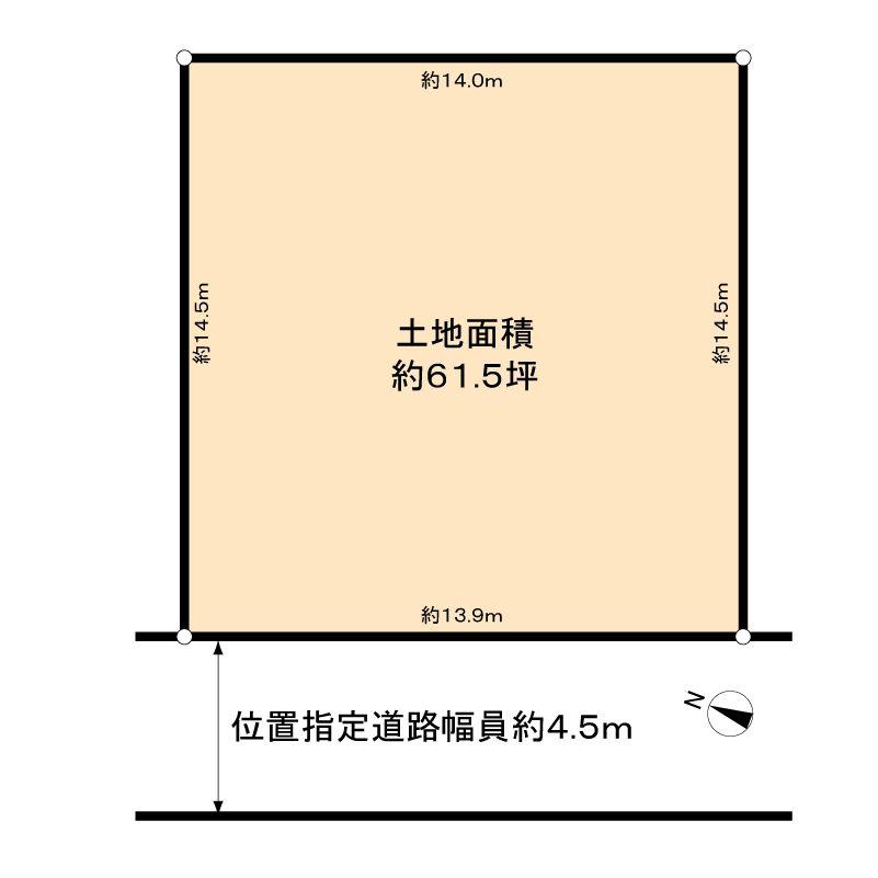 Compartment figure. Land price 47 million yen, Land area 203.32 sq m