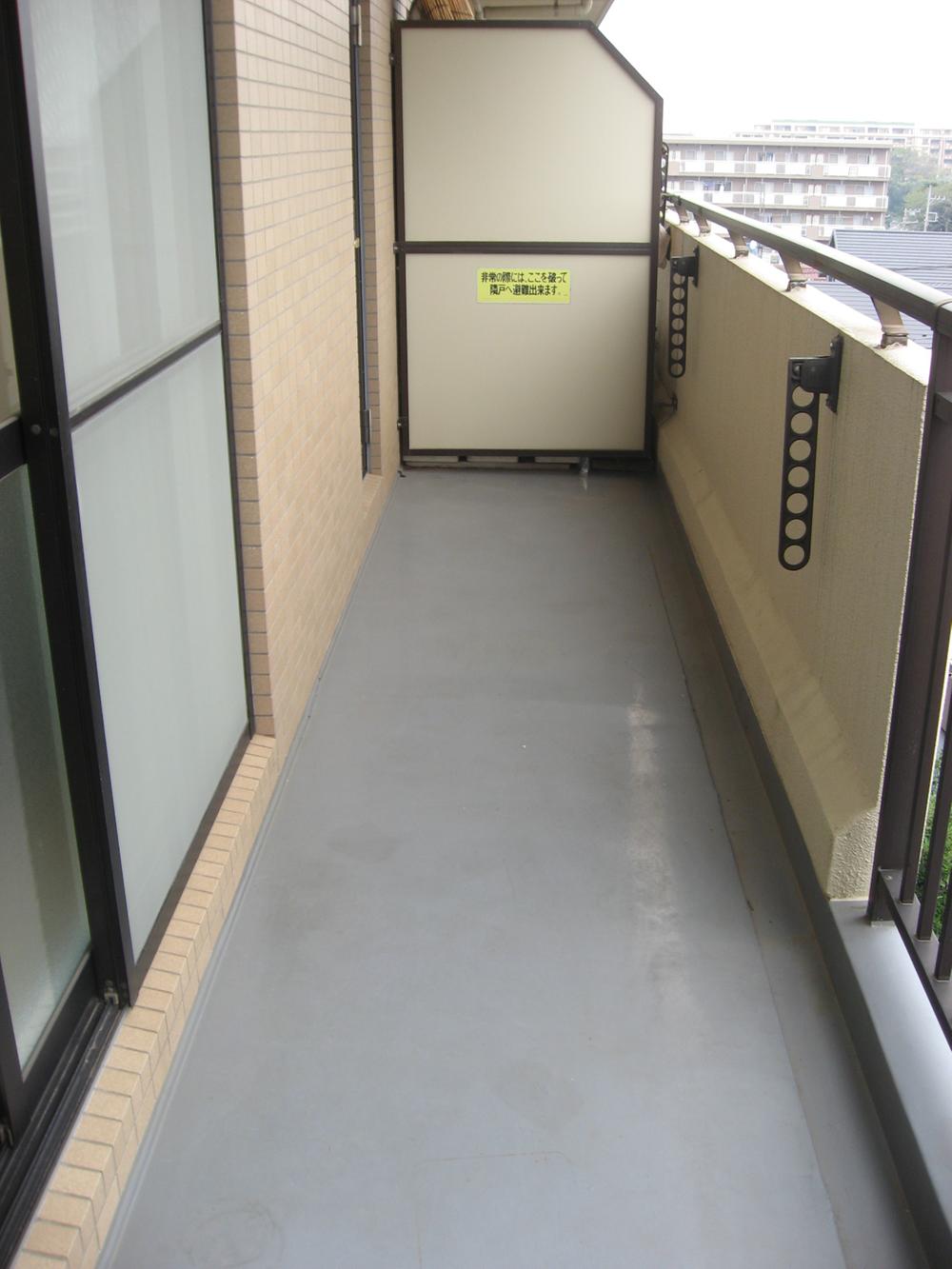 Balcony. Good view per the top floor. Also it dries quickly good laundry day!