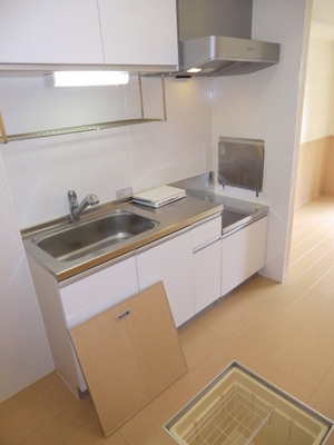 Kitchen. Two-burner gas stove installation Allowed There is under-floor storage