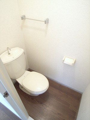 Toilet. Toilet is also beautiful to cleaning being completed! ! 