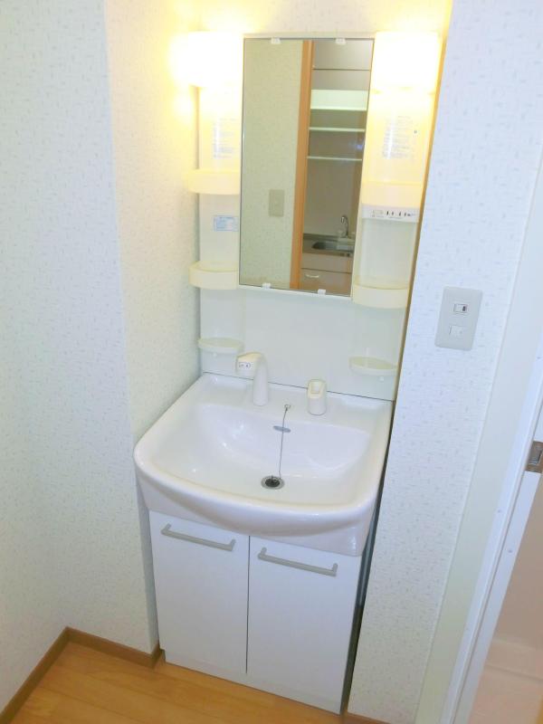 Washroom. Easy also ready in the morning with a shampoo dresser