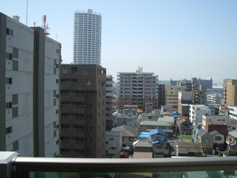 Balcony. It is a view from the ninth floor, It's night scene is fun ☆