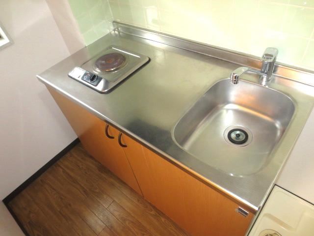 Kitchen. It is an electric stove 1-neck.