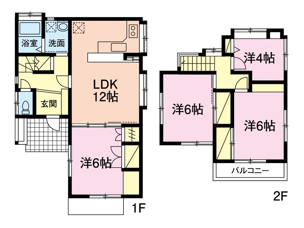 Floor plan. 17.3 million yen, 4LDK, Land area 138 sq m , Building area 80.97 sq m