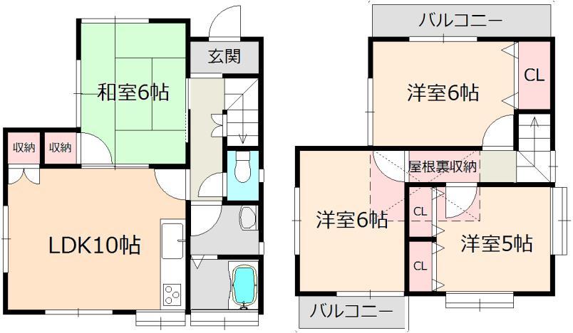 Floor plan. 16.8 million yen, 4LDK, Land area 89 sq m , Building area 76.02 sq m all rooms cross Chokawa ・ The room is very clean.