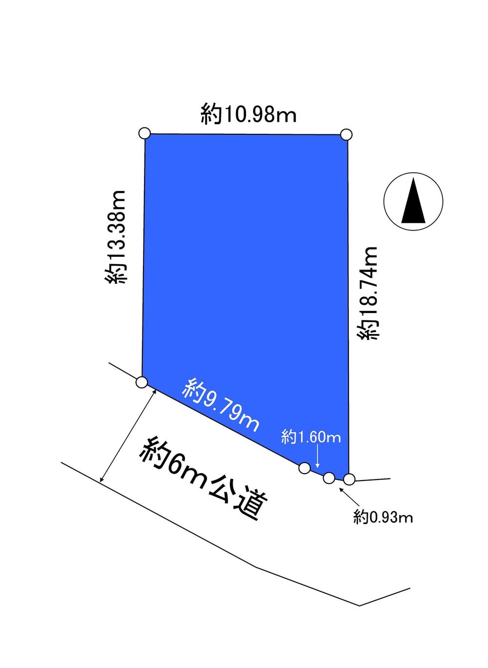 Compartment figure. Land price 22,900,000 yen, Land area 179.88 sq m