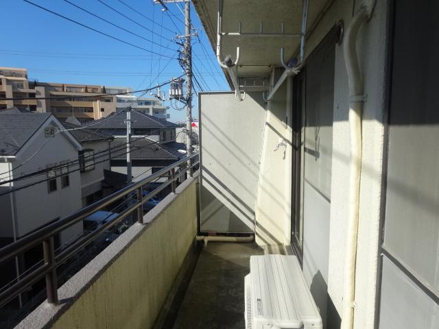 Balcony. It is south-facing since the futon you joy in the top floor