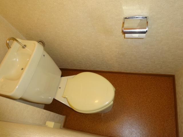 Toilet. It will be in the toilet with cleanliness ~