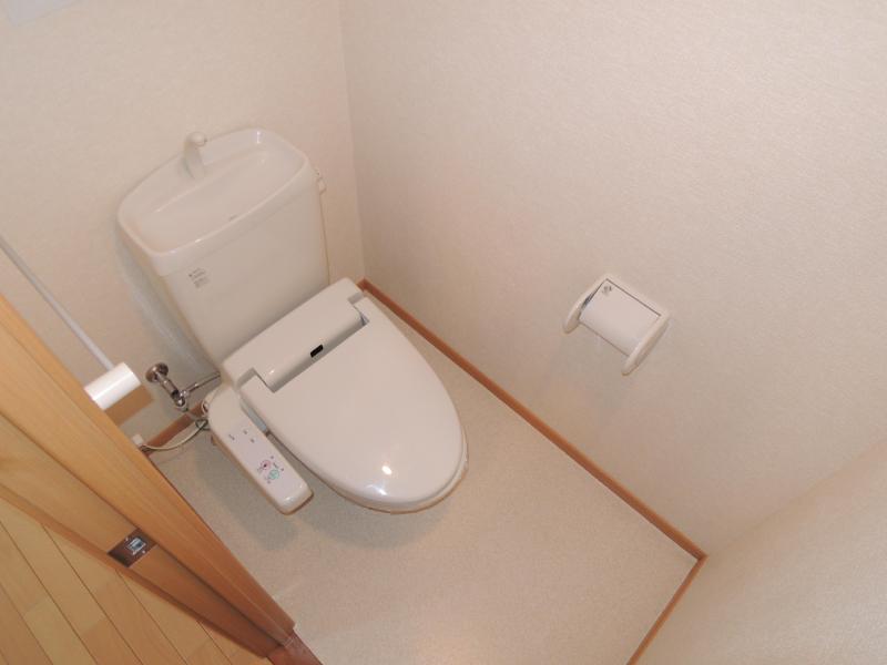 Toilet. It is beautifully cleaning being completed