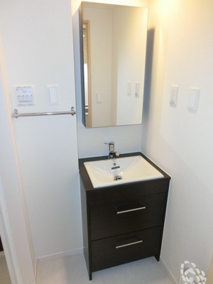 Washroom. With separate wash basin