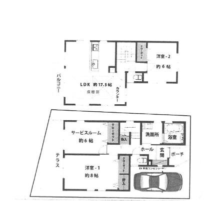 Floor plan. 22,900,000 yen, 3LDK, Land area 102.15 sq m , Building area 92.63 sq m