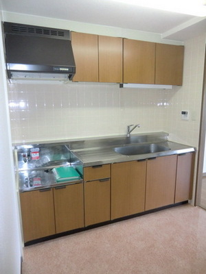 Kitchen. Gas stove is can be installed in the kitchen