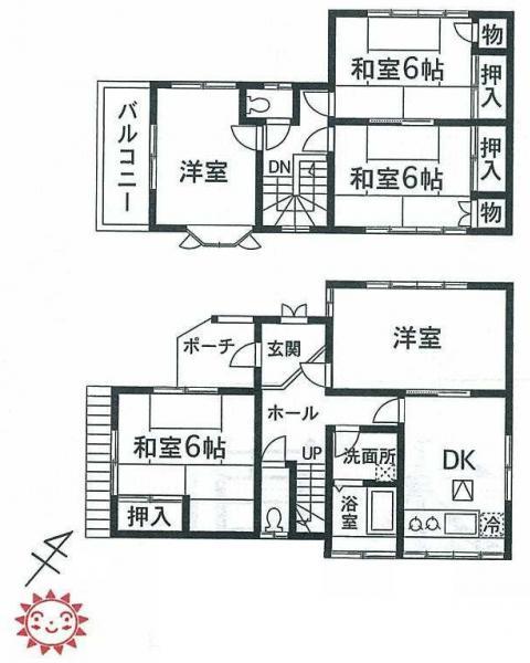 Floor plan. 11.8 million yen, 5DK, Land area 122 sq m , Building area 90.47 sq m