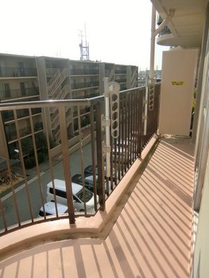 View. Bright balcony