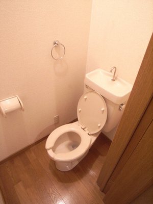 Toilet. Toilet is also beautiful to cleaning being completed! !