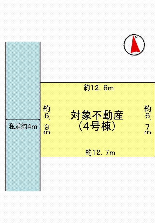 Compartment figure. Land price 25 million yen, Land area 87.74 sq m