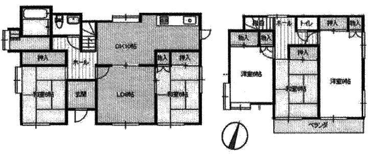 Floor plan. 23.8 million yen, 5LDK, Land area 145.5 sq m , Building area 119.63 sq m