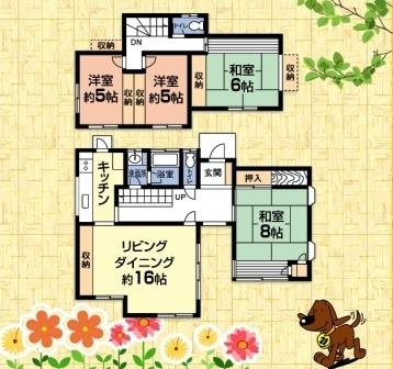 Floor plan. 12.8 million yen, 4LDK, Land area 169.69 sq m , Building area 113.18 sq m Mato 4LDK