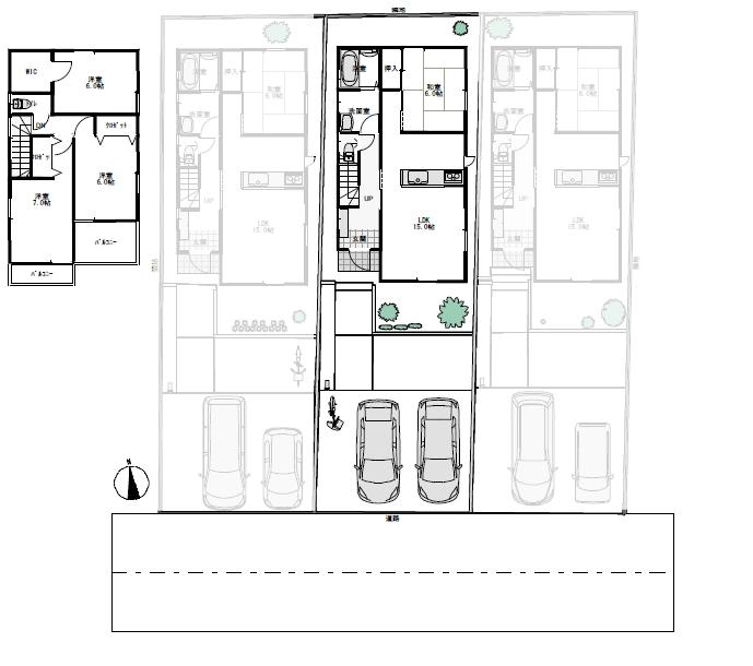 Floor plan. (Building 2), Price 43,800,000 yen, 4LDK, Land area 138.63 sq m , Building area 94.77 sq m
