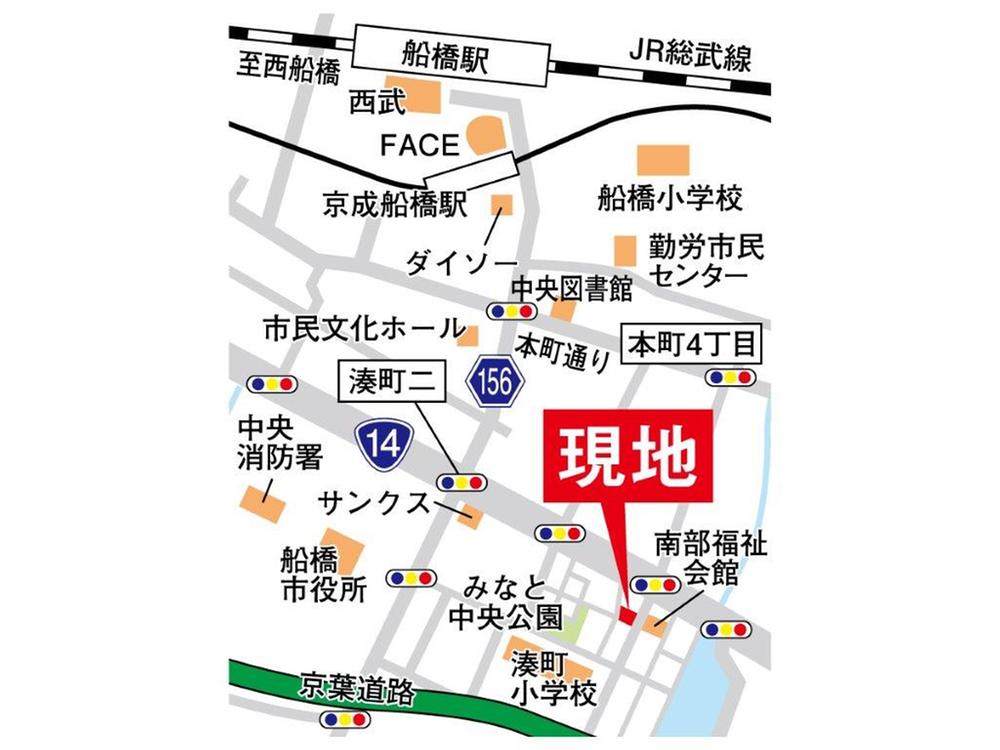 Local guide map. Information map