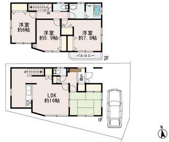 Floor plan. 33,800,000 yen, 4LDK, Land area 98.85 sq m , Easy floor plan that has a building area of ​​101.23 sq m living image Your tour do not hesitate