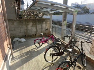 Security. Bicycle parking is roofed