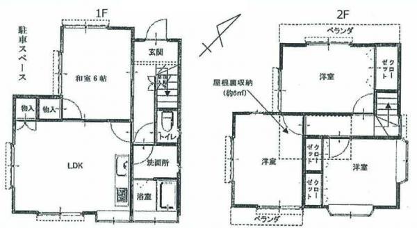Floor plan. 16.8 million yen, 4LDK, Land area 89 sq m , Building area 76.02 sq m