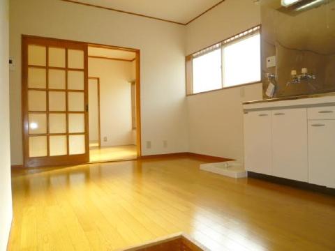 Living and room. Table also put spread of dining kitchen.