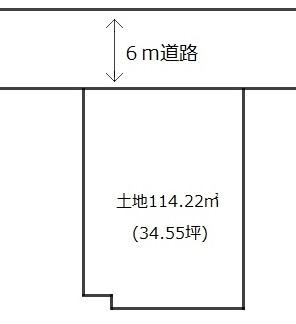 Compartment figure. Land price 45 million yen, Land area 114.22 sq m