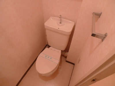 Toilet. There are outlet, Wash warm toilet seat is possible installation.