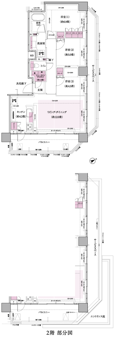 Floor: 3LD ・ K + SIC, the occupied area: 73.28 sq m, Price: 41,900,000 yen, now on sale
